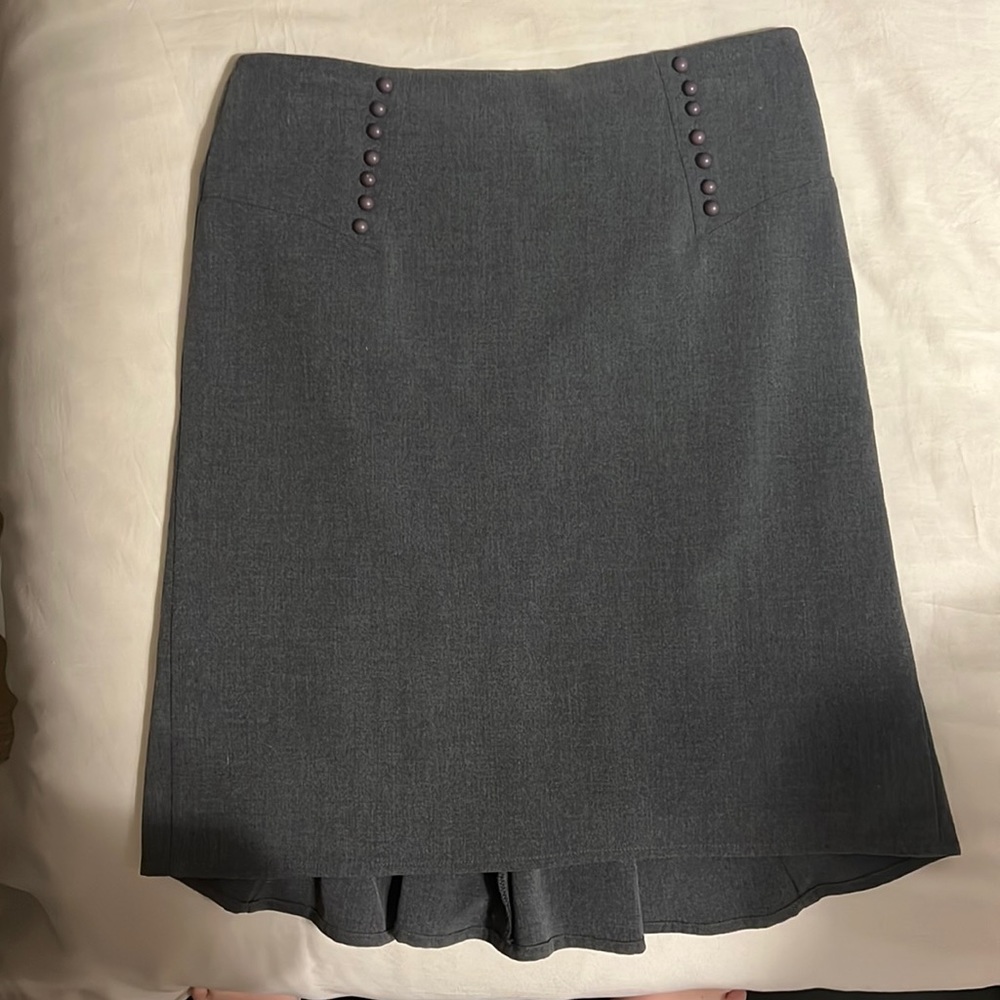 ABG charcoal grey pencil skirt